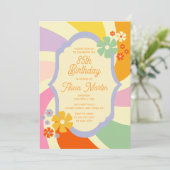 Invitation Fleur d'onde Super Retro les années 70 85e anniver (Debout devant)