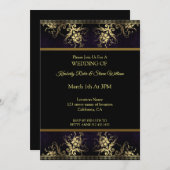 Invitation Fleur d'Or et Henné (Devant / Derrière)