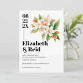 Invitation Fleur d'Oranger Save the Date (Debout devant)