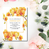 Fleur d'orchidée jaune Printemps Fleur Anniversair