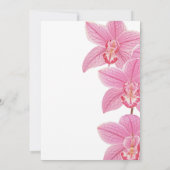 Invitation Fleur d'orchidée rose tropicale Surprise Anniversa (Dos)