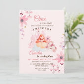 Invitation Fleur du Château de la Petite Princesse Anniversai (Debout devant)