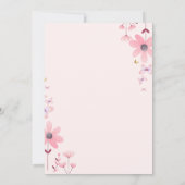 Invitation Fleur du Château de la Petite Princesse Anniversai (Dos)