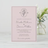 Invitation Fleur du Mois | Août | Mariage entièrement personn (Debout devant)