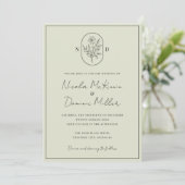 Invitation Fleur du Mois | Décembre | Mariage entièrement per (Debout devant)