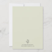 Invitation Fleur du Mois | Décembre | Mariage entièrement per (Dos)