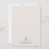 Invitation Fleur du Mois | Décembre | Mariage entièrement per (Dos)