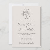 Invitation Fleur du Mois | Février | Mariage entièrement pers (Devant)