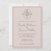 Invitation Fleur du Mois | Février | Mariage entièrement pers (Devant)