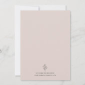 Invitation Fleur du Mois | Février | Mariage entièrement pers (Dos)
