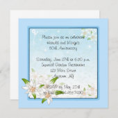 Invitation Fleur Edelweiss (Devant / Derrière)