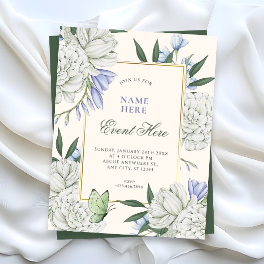Invitation Fleur élégante