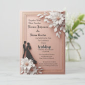 ✨ Invitation Fleur en Papier pour les Invités de l (Debout devant)