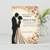 ✨ Invitation Fleur en Papier pour Réception de Mar (Debout devant)