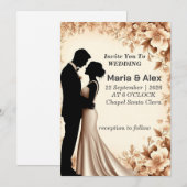 ✨ Invitation Fleur en Papier pour Réception de Mar (Devant / Derrière)