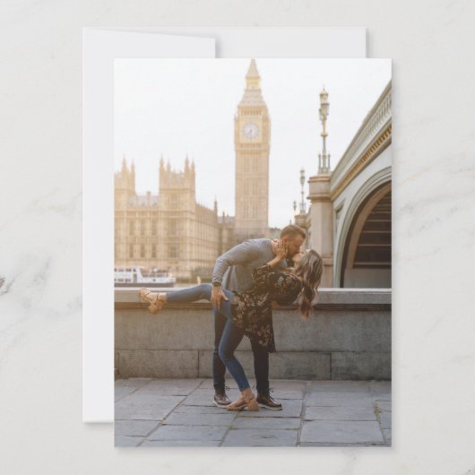 Invitation Fleur esthétique foncée Enregistrer la date - Roug (Dos)