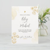 Invitation Fleur et botanique rustique vintage (Debout devant)