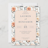 Invitation Fleur et Promesse de Mariage (Devant)