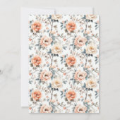 Invitation Fleur et Promesse de Mariage (Dos)