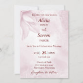 Invitation Fleur Ethereal Magnolia, Mariage (Devant)