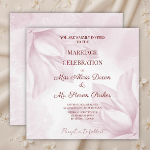 Invitation Fleur Ethereal Magnolia, Mariage