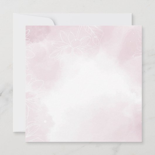 Invitation Fleur Ethereal Magnolia, Mariage (Dos)