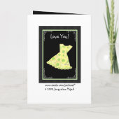 Invitation Fleur Fille CUSTOM NAME PRINTEMPS JAUNE Robe (Dos)