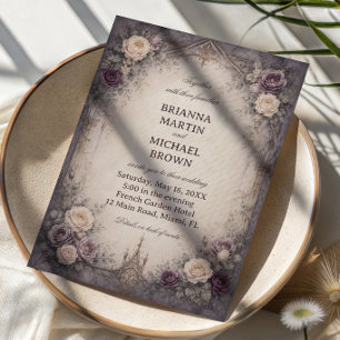 Invitation Fleur Gothique Romantique