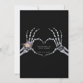 Invitation Fleur gothique | Seize ans effrayants  (Dos)