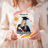 Invitation Fleur Hippie Rétro Groovy Photo Diplôme