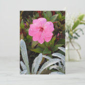 Invitation Fleur Humide, personnaliser (Debout devant)