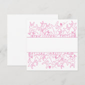 Invitation Fleur ILY - Nom personnalisé ASL Design (Devant / Derrière)