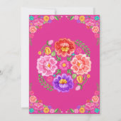 Invitation Fleur Little Senorita Flower Girl 1er anniversaire (Dos)