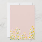 Invitation Fleur marguerite 1er anniversaire (Dos)