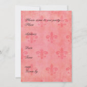 Invitation Fleur Marie (Dos)