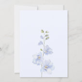 Invitation Fleur mauve fleur mou anniversaire (Dos)