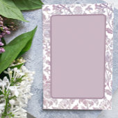 Invitation Fleur mauve vintage