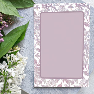 Invitation Fleur mauve vintage