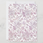 Invitation Fleur mauve vintage (Dos)