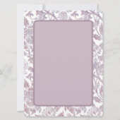 Invitation Fleur mauve vintage (Devant)