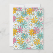 Invitation Fleur mexicaine Fiesta Power Moderne Rétro Anniver (Dos)