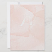 Invitation Fleur Musulmane Arabe Anglaise Rose Aquarelle (Dos)