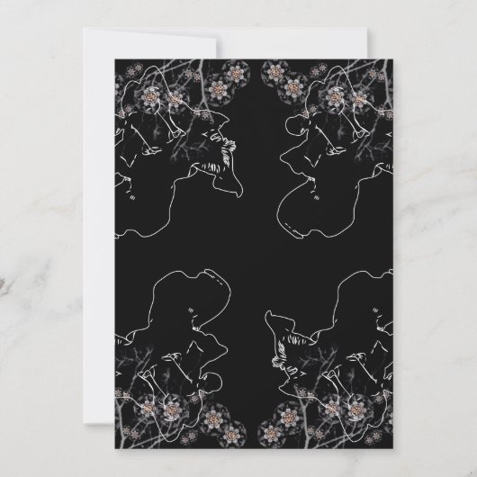 Invitation Fleur nocturne (Devant)