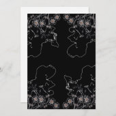 Invitation Fleur nocturne (Devant / Derrière)