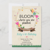 Invitation Fleur où vous avez planté l'invitation (Devant)
