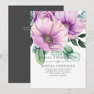 Invitation Fleur Pâle Rustique Mariage Espagnol Nuestra Boda