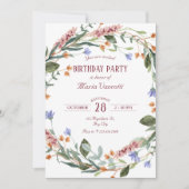 Invitation Fleur pastel (Devant)