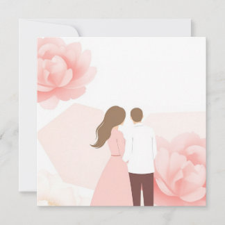 Invitation Fleur pastel