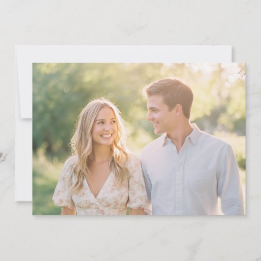 Invitation Fleur pastel sereine photo (Devant)