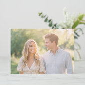 Invitation Fleur pastel sereine photo (Debout devant)